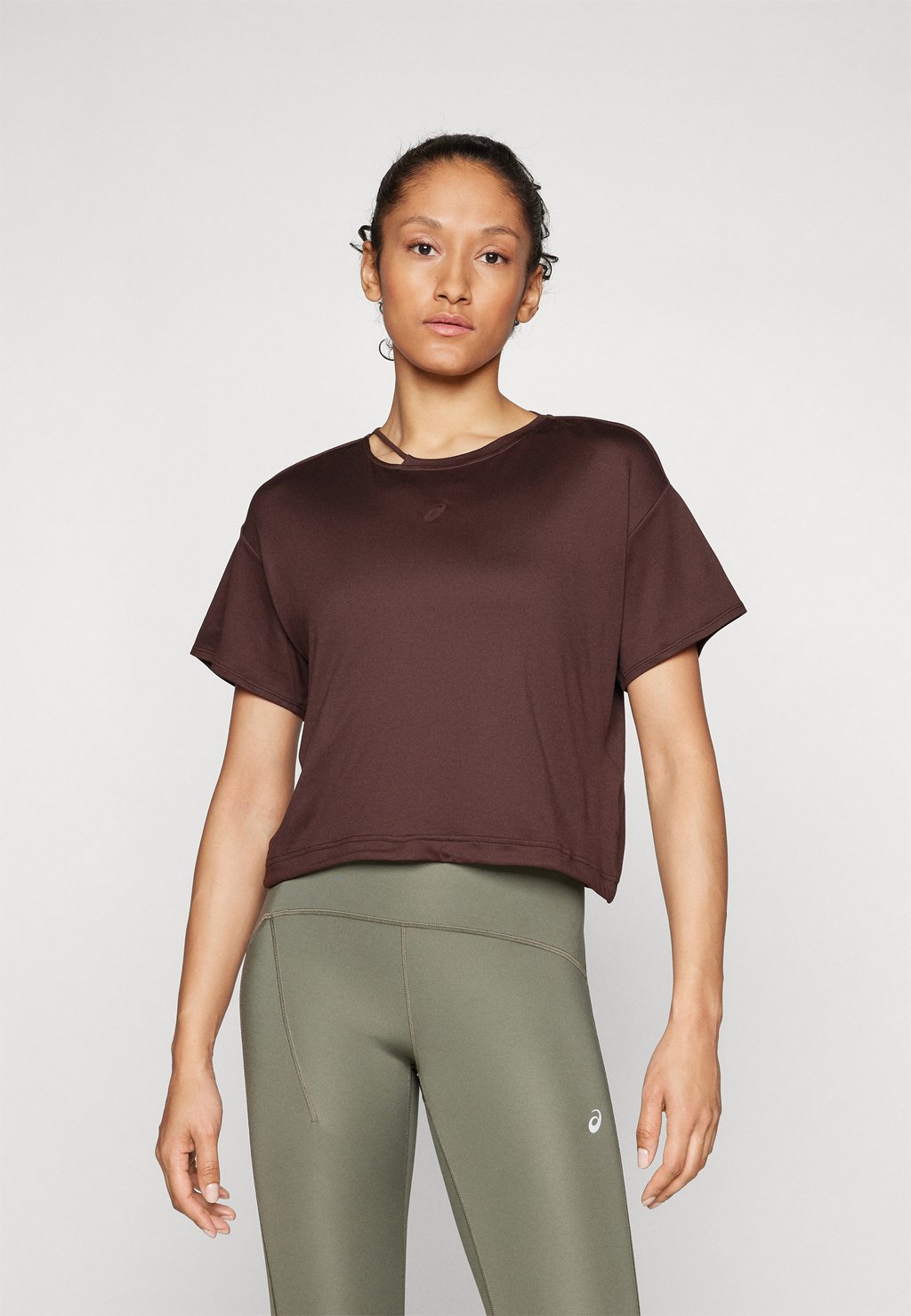 

Спортивная футболка NAGINO FLEX SHORT SLEEVE TOP ASICS, коричневый