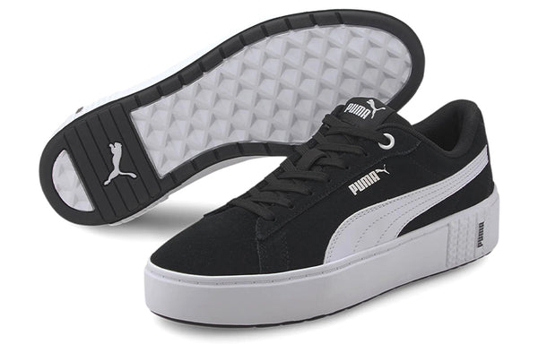 Кроссовки smash platform v2 suede 'black white' Puma, черный — фото 3