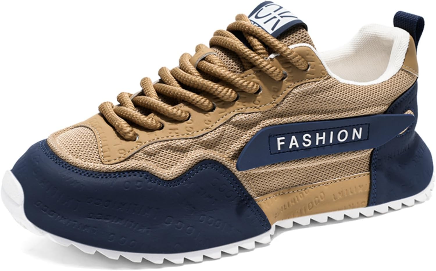 

Мужские модные дышащие кроссовки из сетки - удобные для ходьбы и повседневной носки, легкие с модным дизайном, доступны в больших размерах 7-14 Khwfjas, коричневый