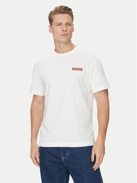 

Футболка обычного кроя Overlay Print K10K114158 Calvin Klein, белый