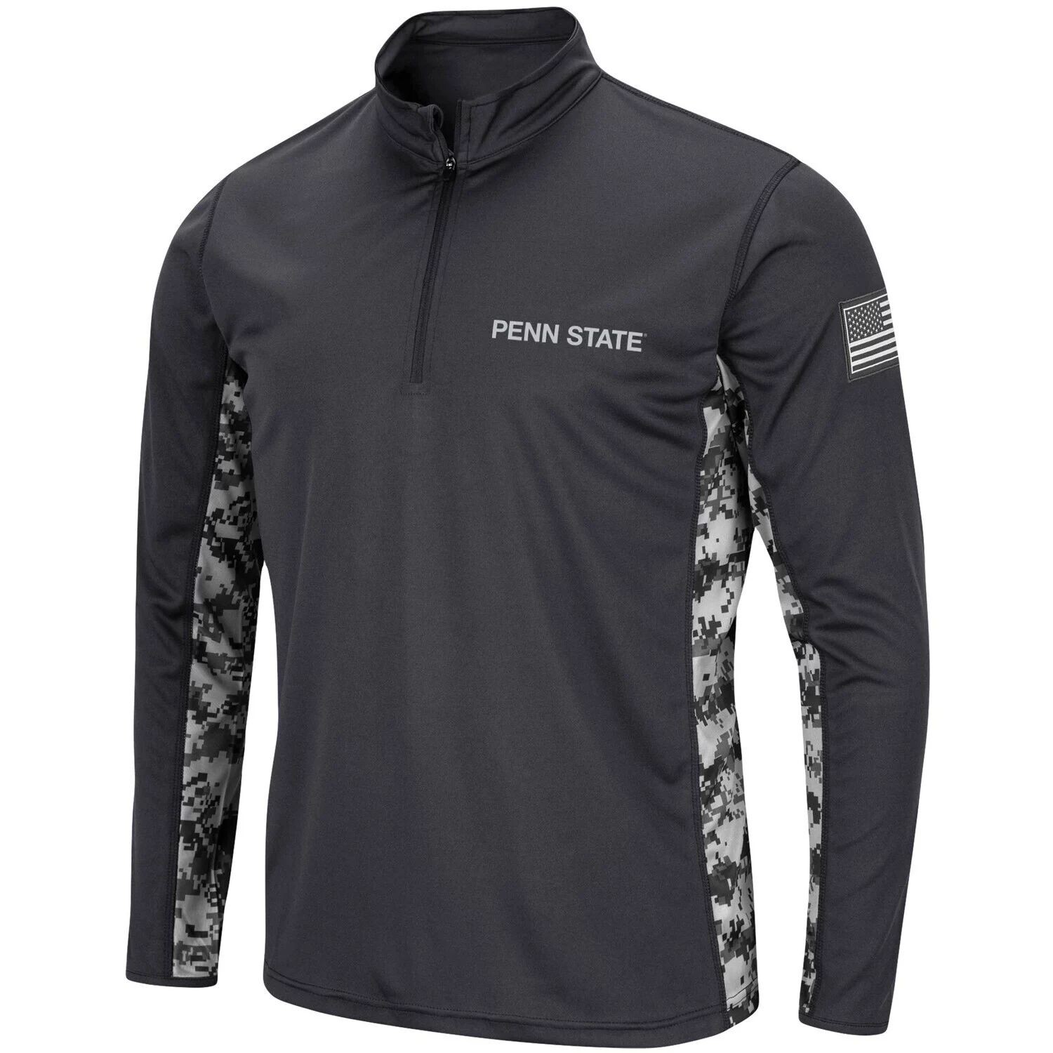 

Мужская темно-серая куртка Penn State Nittany Lions OHT Military Appreciation Digi Camo с молнией четверть четверти Colosseum, Серый, Мужская темно-серая куртка Penn State Nittany Lions OHT Military Appreciation Digi Camo с молнией четверть четверти Colos