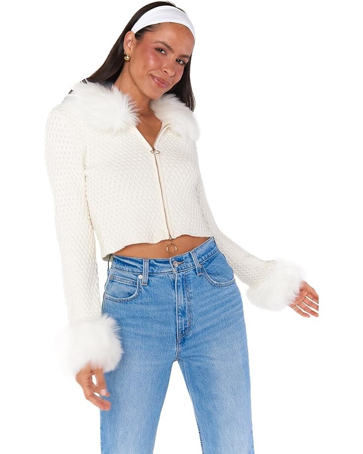 

Свитер Show Me Your Mumu Zermatt Zip Up, белый
