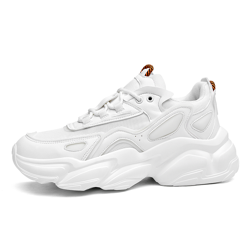 

JANECO Антискользящие износостойкие массивные низкие кеды унисекс белые, цвет White