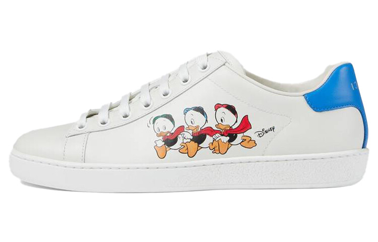 Кроссовки Gucci Ace Skateboarding Women, белый/синий