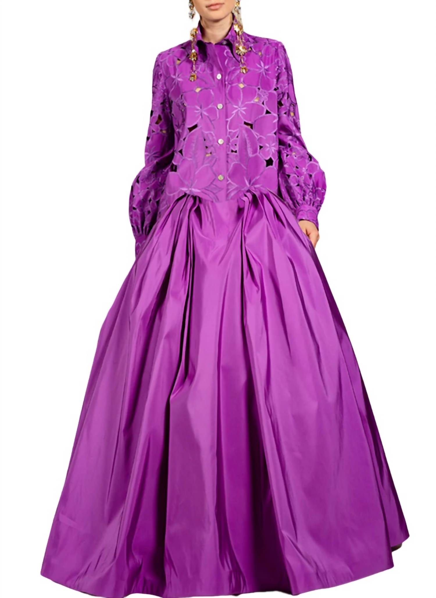 

Женское платье Naeem Khan, фиолетовый