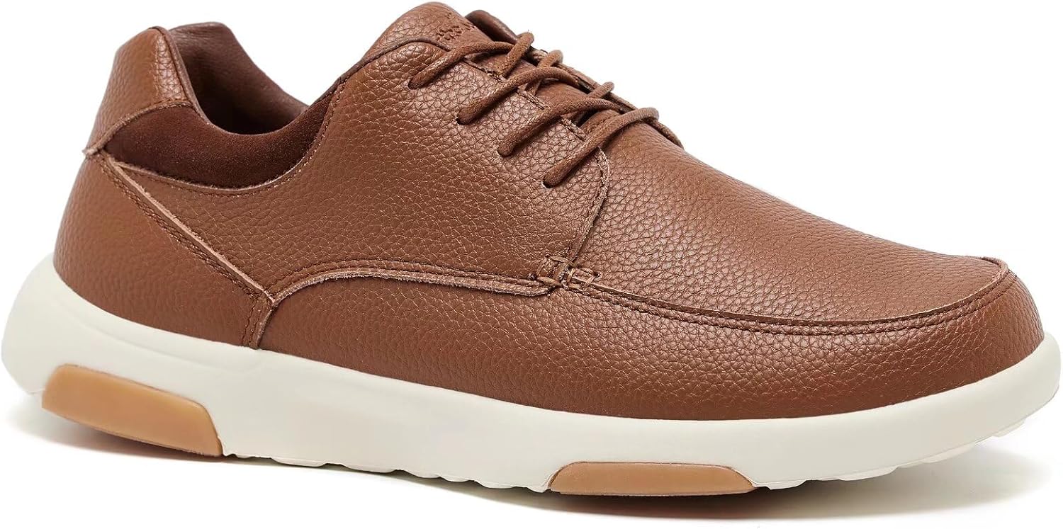 

Мужские ортопедические кожаные туфли OrthoComfoot: удобные модные кроссовки при подошвенном фасците с поддержкой свода стопы, повседневные туфли для бизнес-образа, облегчающие боль в стопе и пятке, коричневый