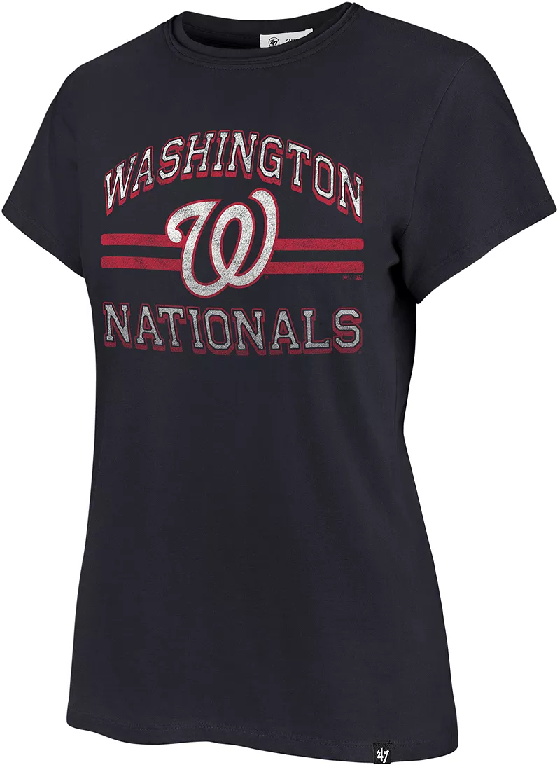 

Женская синяя футболка с изображением Франклина '47 Washington Nationals