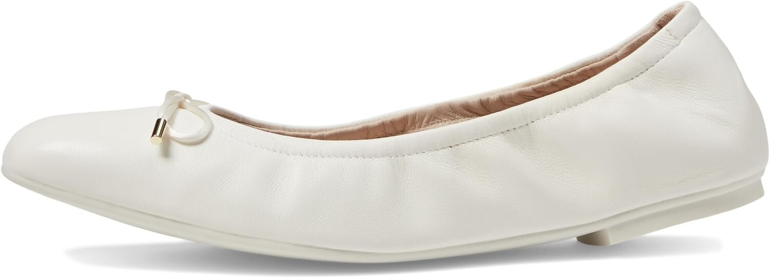Туфли на плоской подошве Stuart Weitzman Bardot Bow Flat, цвет Cream — фото 4