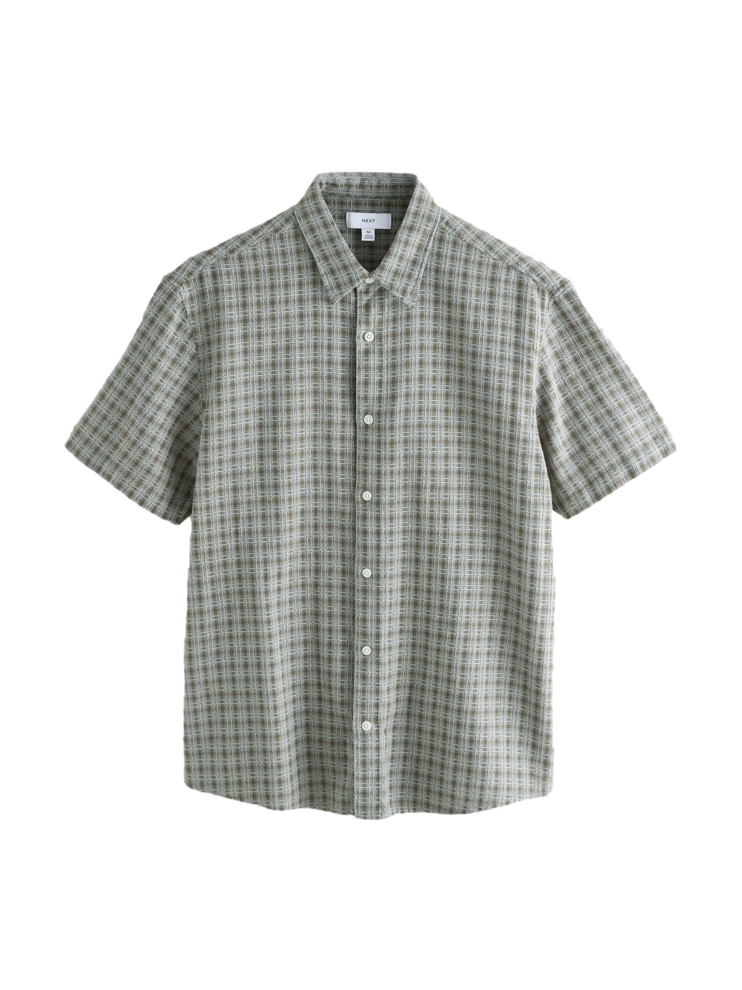 

Next Рубашка на пуговицах Regular fit в зеленом цвете