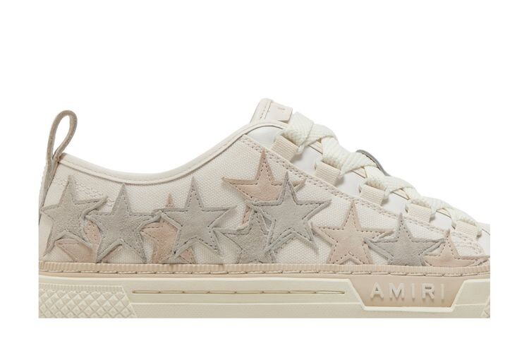 Кроссовки Amiri Wmns Stars Court Low Cream, кремовый — фото 2