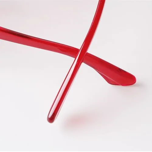 

Солнцезащитные очки 2026 года, красные, с плоской верхней частью, для женщин и мужчин, прозрачная зеленая оправа, размер C2, один размер MTZJH, One Color