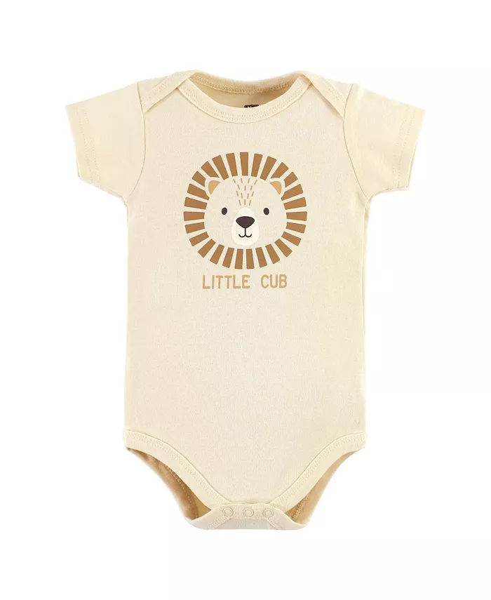 Боди для мальчиков Hudson из хлопка, 3 шт Hudson Baby, коричневый — фото 4