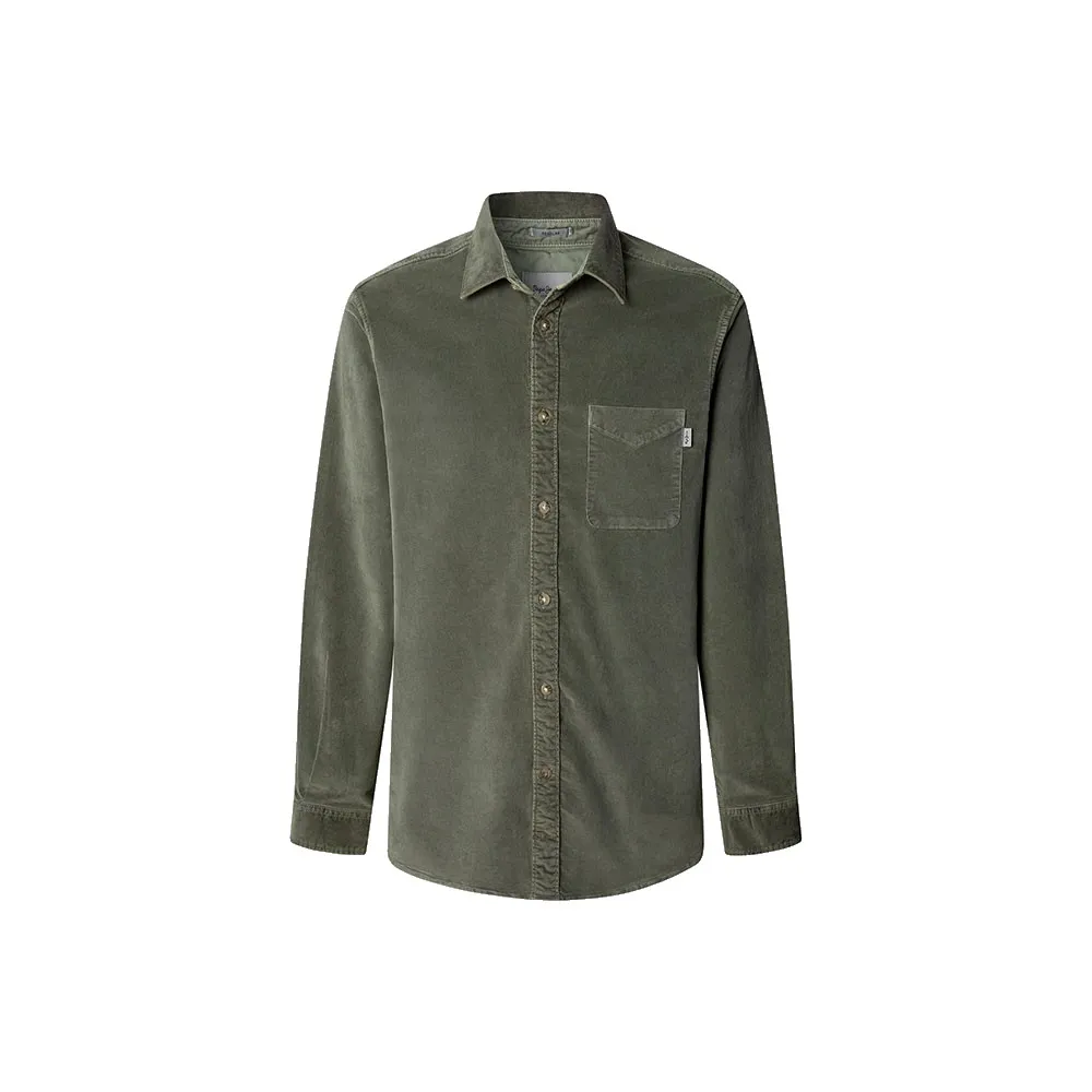 

Рубашка с длинным рукавом Pepe Jeans Clayton, зеленый