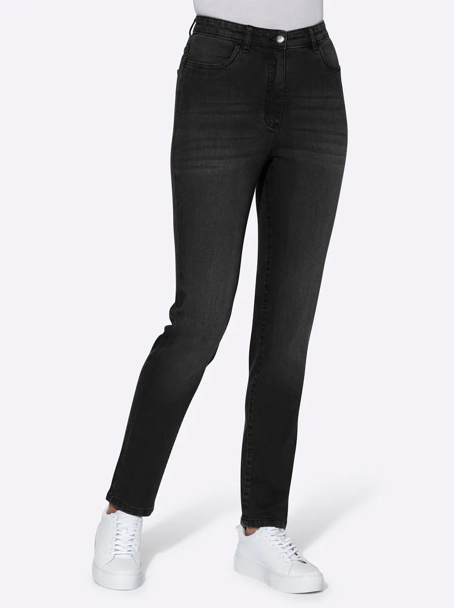 

Джинсы с завышенной талией Classic Basics (1 шт.), черный