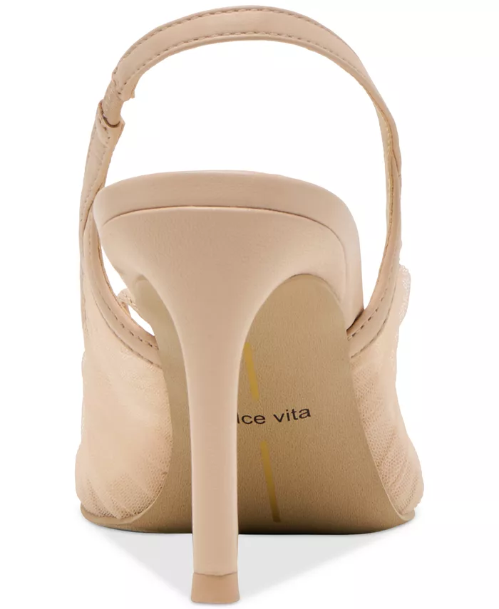 Женские туфли-лодочки Yela Tule Bow Slingback Dolce Vita, белый — фото 3