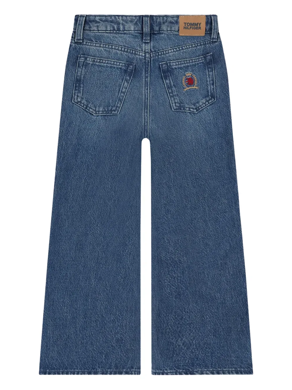 Хлопковые повседневные брюки Tommy Hilfiger Junior, синий — фото 2