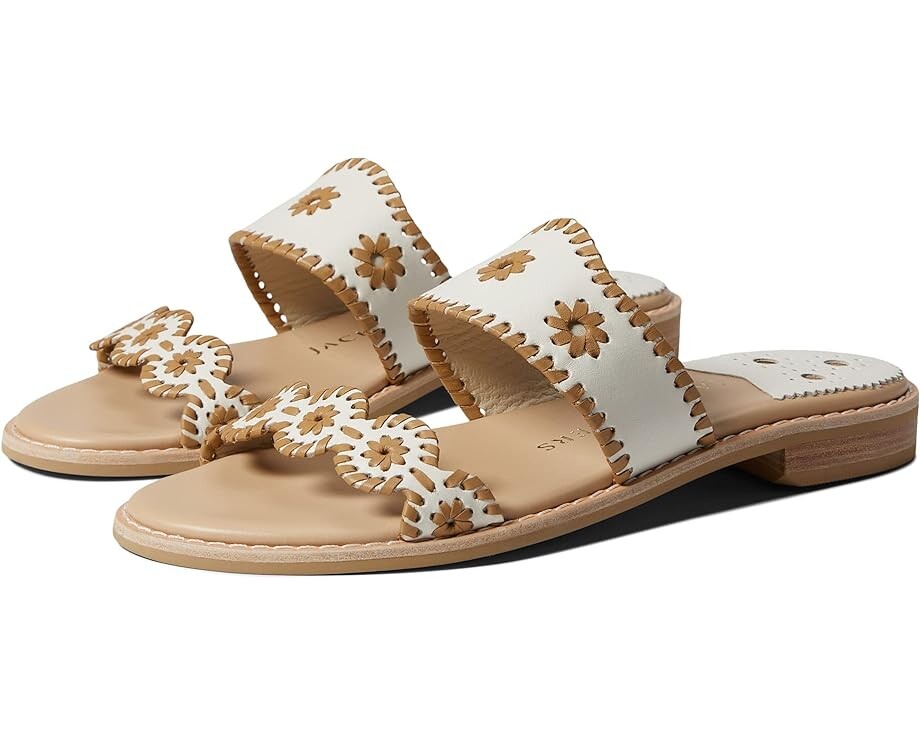 

Сандалии Jack Rogers Caroline Flat Sandal, цвет Bone/Oak