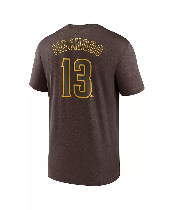 Мужская футболка Manny Machado коричневая San Diego Padres Legend с именем и номером для дома Nike — фото 2