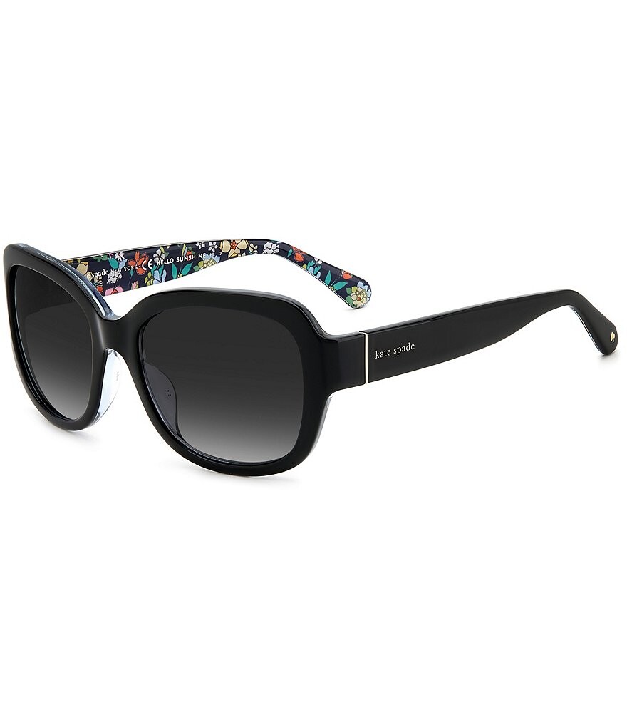 

Женские поляризованные солнцезащитные очки Layne Havana Square kate Spade New York, черный