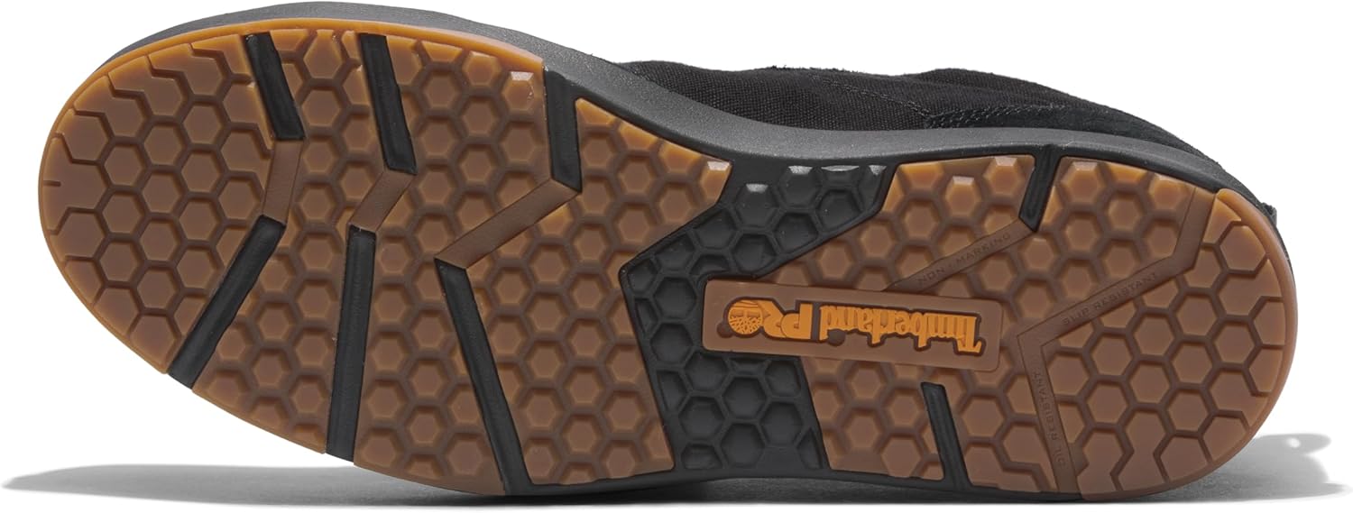 Timberland PRO Men's Berkley Chukka Composite Safety Toe Industrial Casual Work Shoe, Black/Gum — фото 4