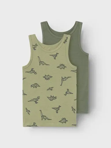 

Майка Name It "NMMTANK TOP 2P SAGE DINO NOOS" (комплект, 2 шт.), цвет Sage