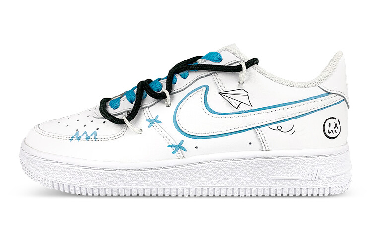 

Кроссовки Nike Air Force 1 Skateboard Shoes Men Low-Top White Blue