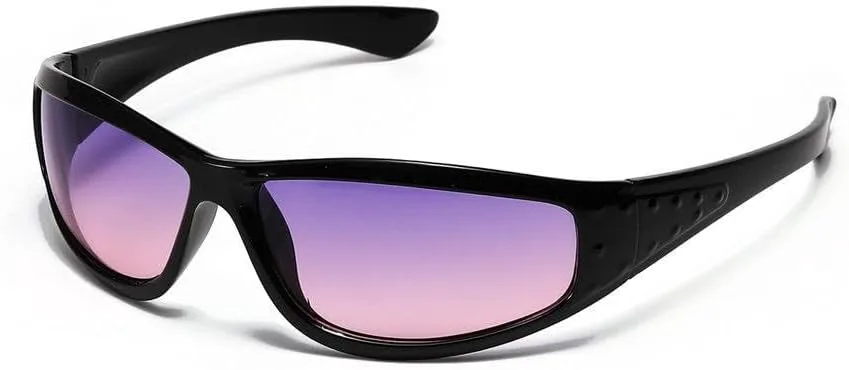 

Серебряные солнцезащитные очки с выемками, женские солнцезащитные очки, красные солнцезащитные очки, модные мужские солнцезащитные очки GHVWYX, Gradual Purple B