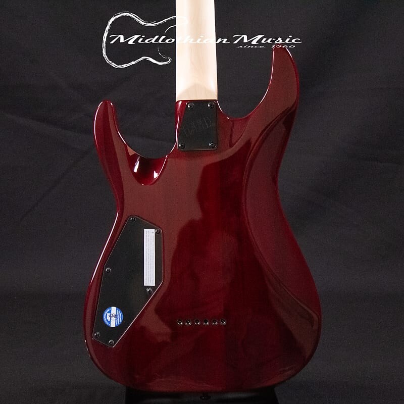 

Электрогитара ESP LTD MH-200 QM NT - Transparent Black Cherry Gloss Finish