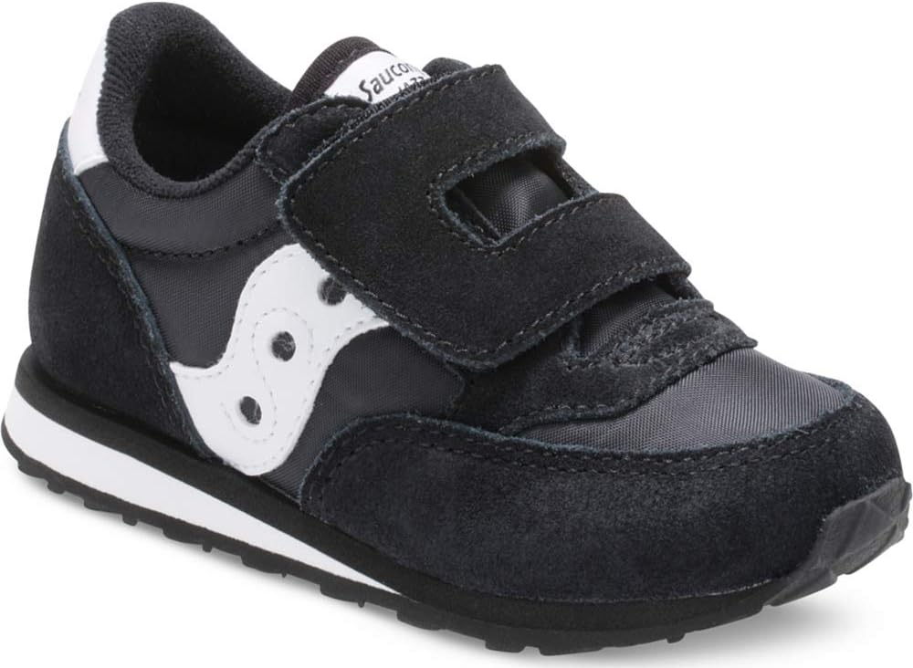 Детские кроссовки Saucony Baby Jazz на липучках, белый/черный — фото 2