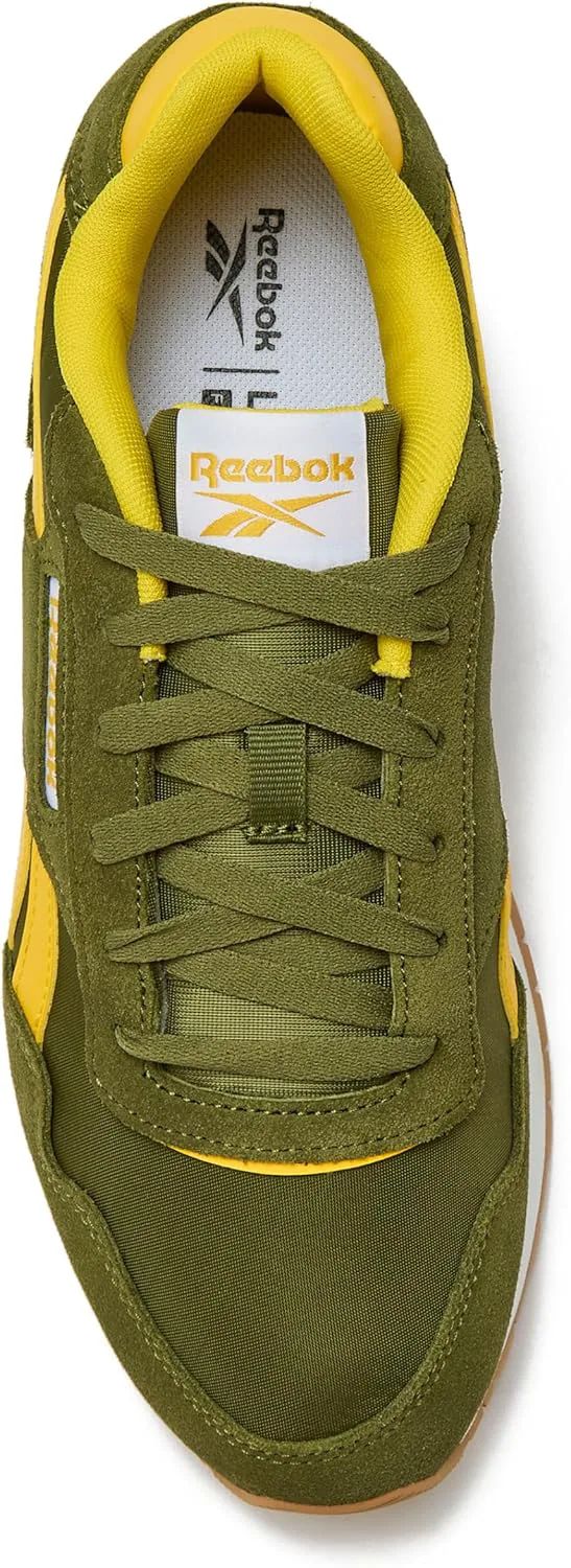 Мужские кроссовки Reebok Glide - черные или белые теннисные туфли, размеры с 7 по 15, зеленый/золотой/белый — фото 3
