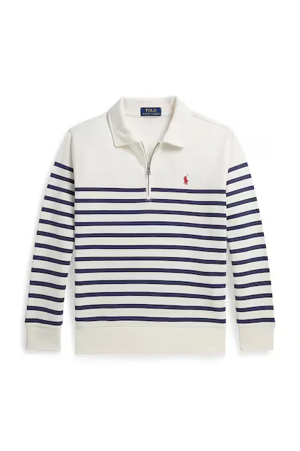 Детская толстовка с узором Polo Ralph Lauren, белый