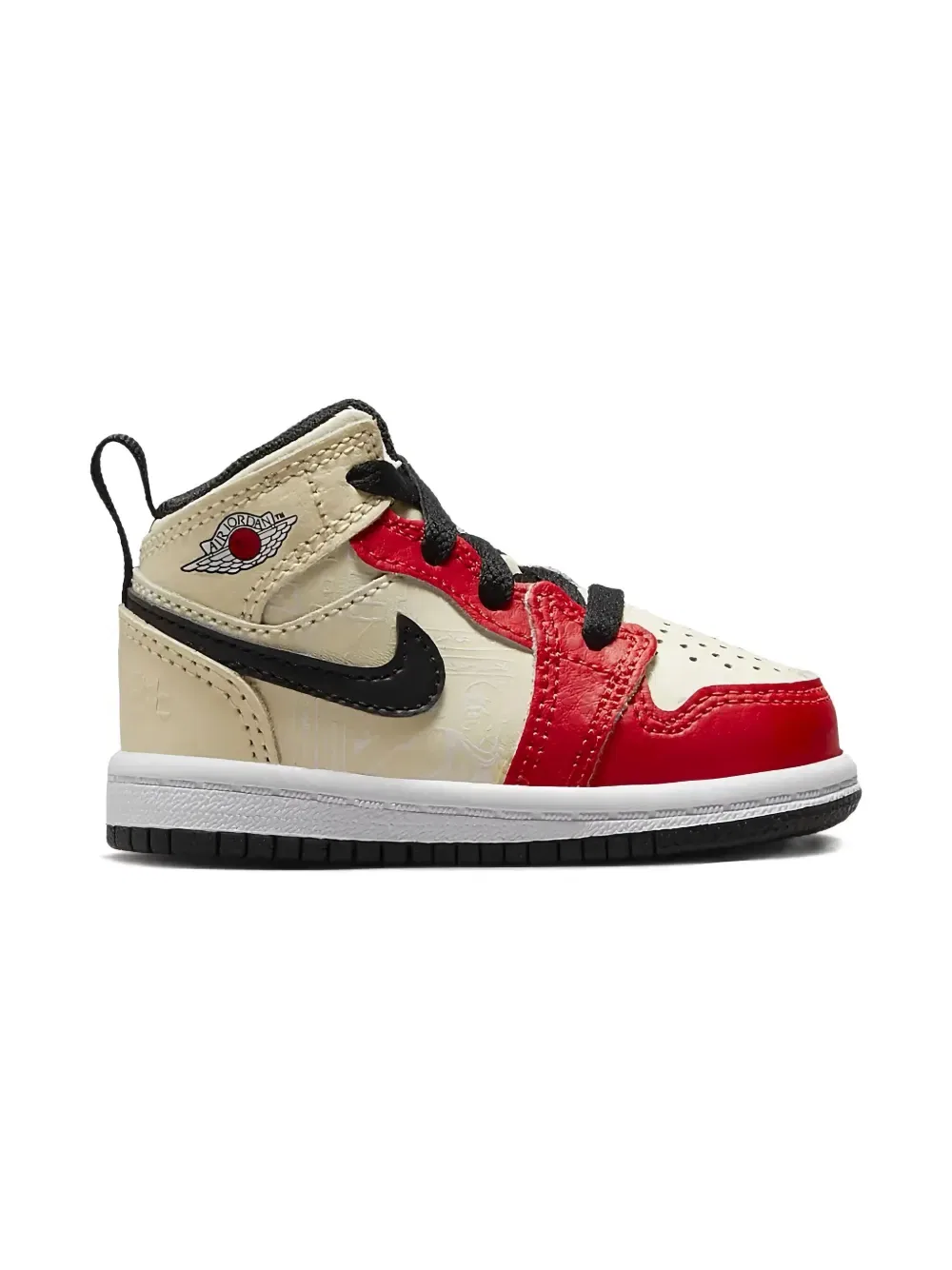 Кроссовки Air Jordan 1 Mid SS Jordan Kids, нейтральный — фото 2