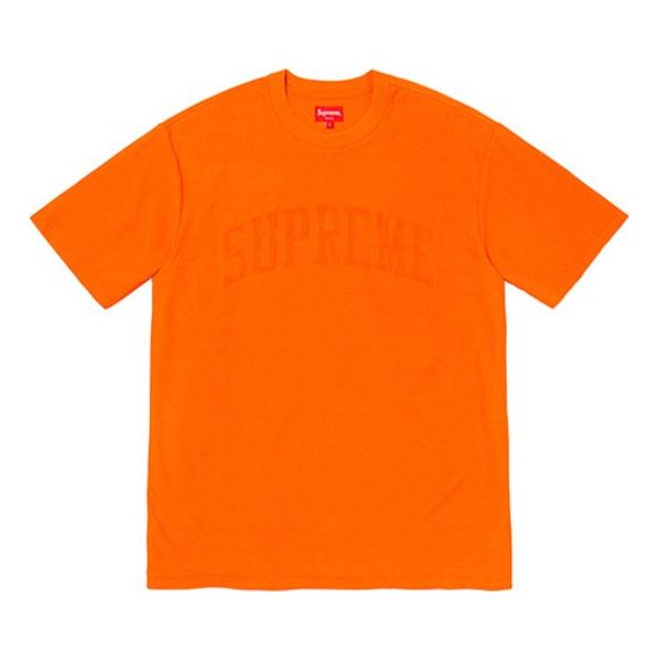 

Футболка fw19 week 3 chenille arc logo ss top tee Supreme, оранжевый