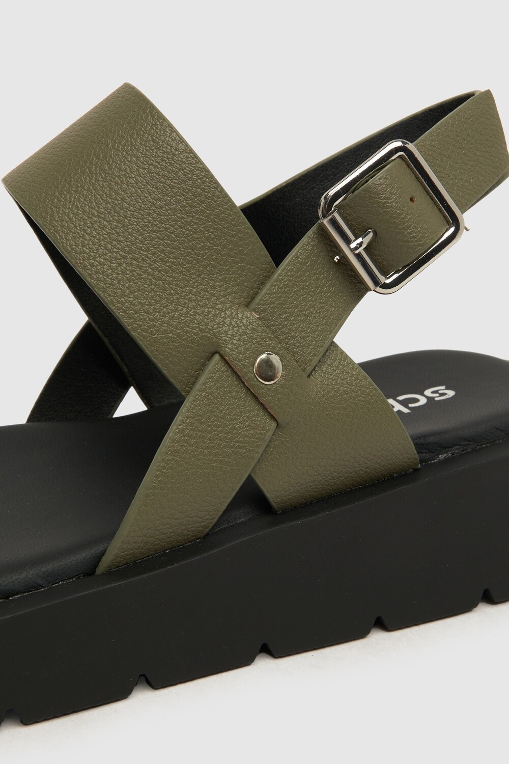 Босоножки Tayla на толстой подошве Schuh, зеленый — фото 4