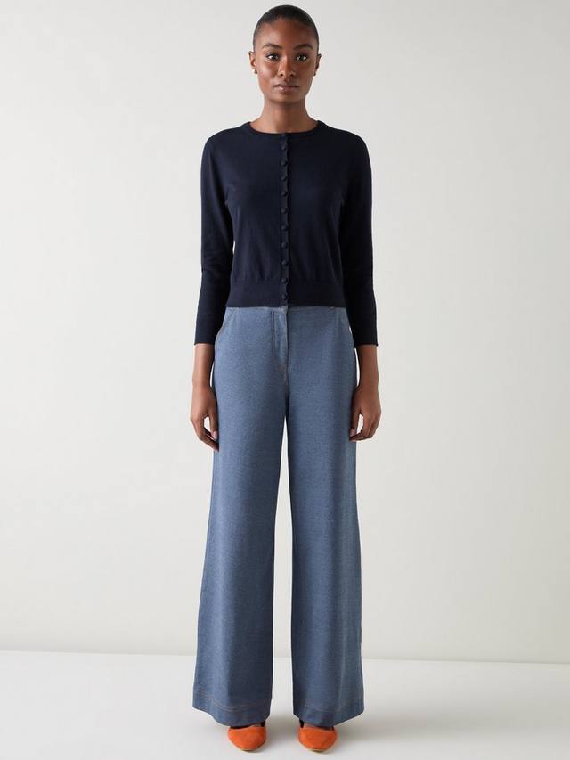 

Кардиган Lottie из смесовой шерсти мериноса с круглым вырезом L.K.Bennett, Navy