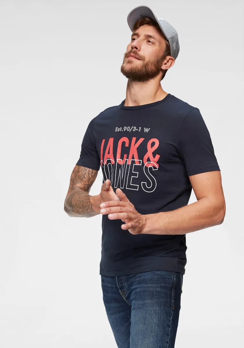 

Футболка Jack & Jones "KOMPO TEE", цвет морской волны