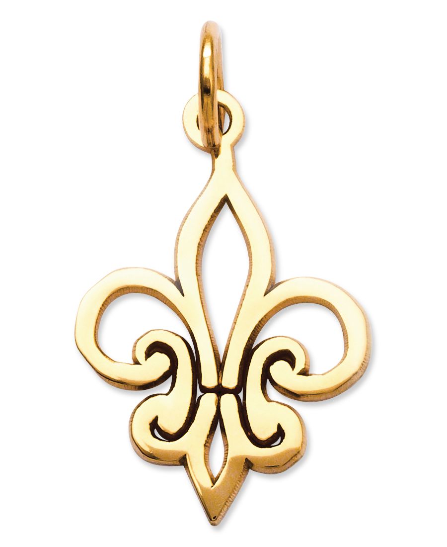 

Подвеска из 14-каратного золота, подвеска Fleur De Lis Macy's, No Color