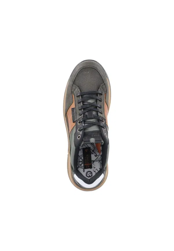 Полуботинки на шнуровке Bullboxer sportboden 7ci0100101 9721 low sneaker trainers, зелено-хаки — фото 3