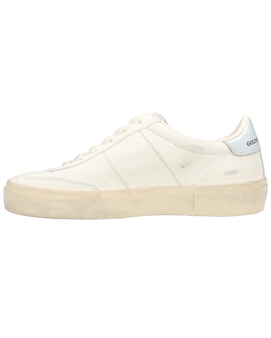 Кожаные кроссовки Golden Goose Soul со звездой, белый