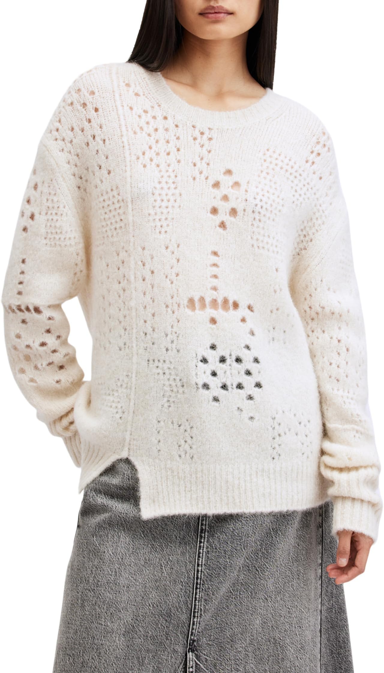 

Свитер AllSaints Winnie Jumper, Chalk White