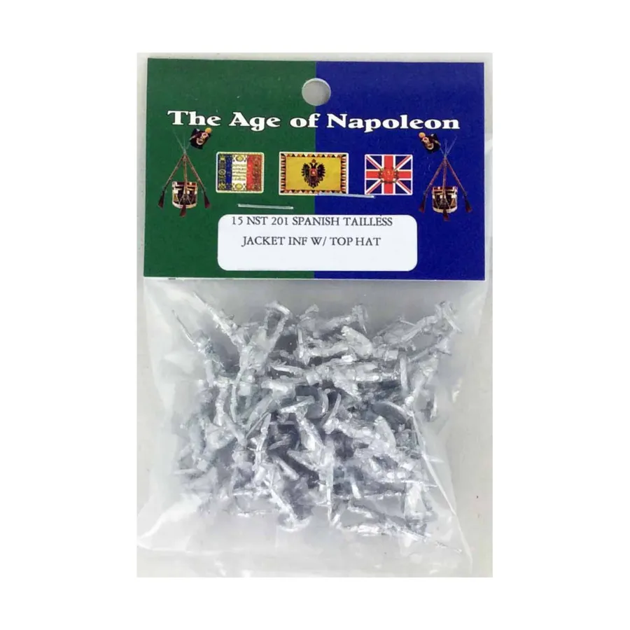 

Бесхвостая пехотная куртка с цилиндром, Age of Napoleon - Spanish - Infantry (15mm) (Blue Moon)