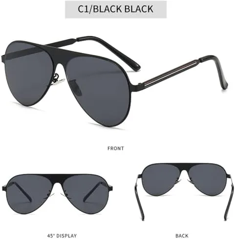 

Женские солнцезащитные очки 2027 Metal, большие мужские солнцезащитные очки-зеркала для вождения, женские солнцезащитные очки с защитой от УФ-излучения UV400 MTZJH, 4