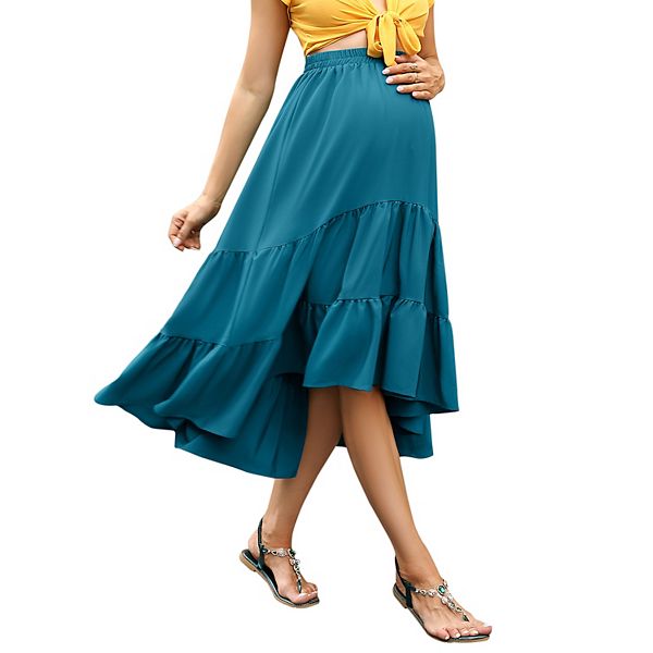 

Женская юбка для беременных с высокой талией и ярусами в стиле бохо Xuba