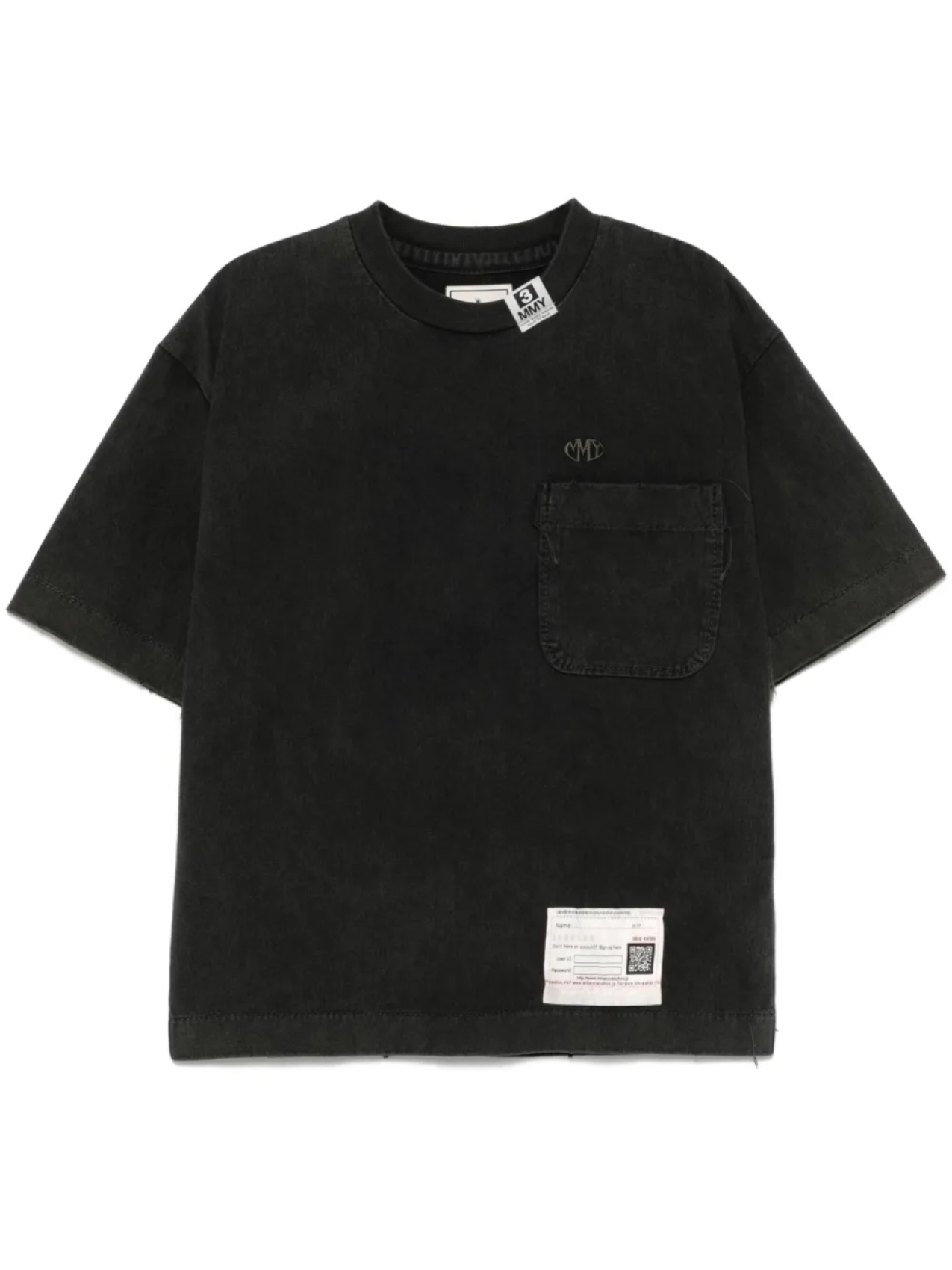 

Maison MIHARA YASUHIRO футболка Amateur Sewn Like, черный