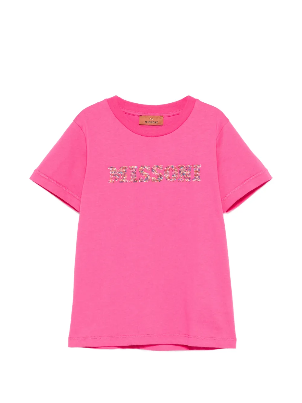 Футболка с украшениями Missoni Kids, розовый