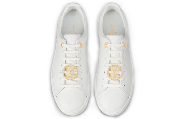 Кроссовки lv frontrow sports shoes 'white yellow' Louis Vuitton, белый — фото 4
