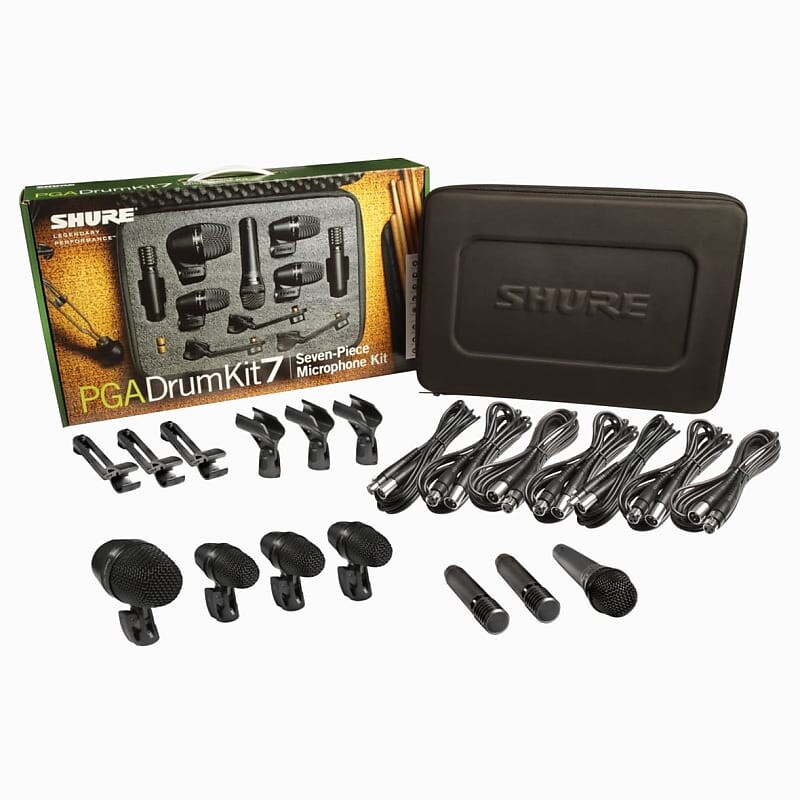 

Комплект барабанных микрофонов Shure PGADRUMKIT7 7pc Drum Microphone Kit