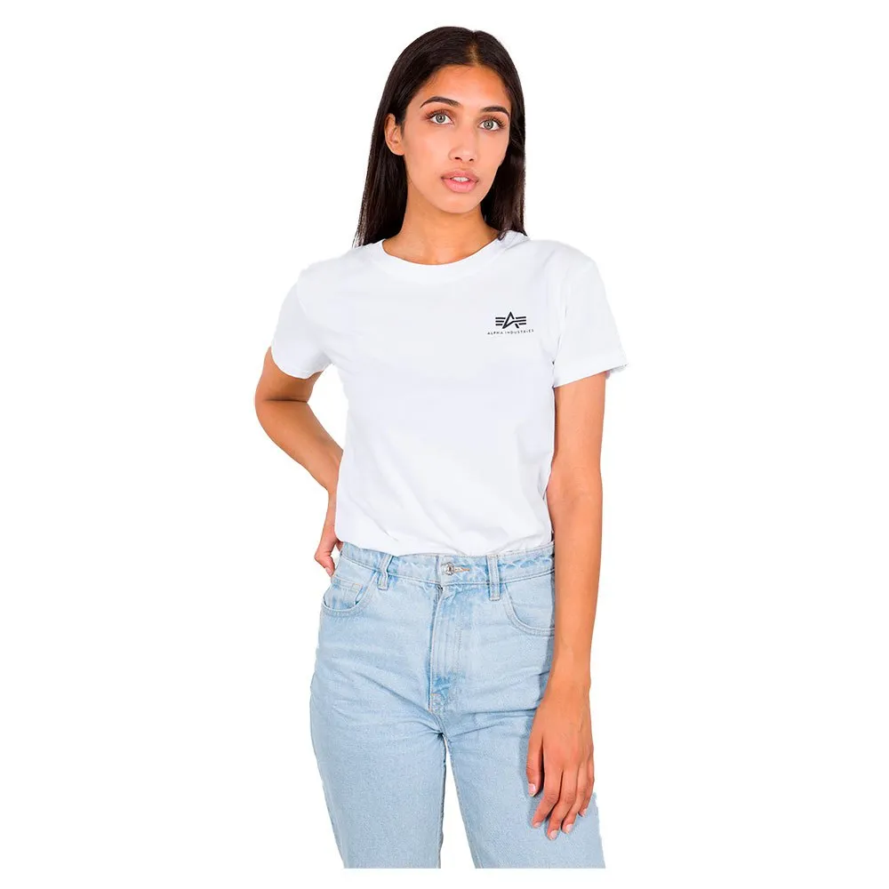 

Футболка с коротким рукавом Alpha Industries Basic Small Logo, белый