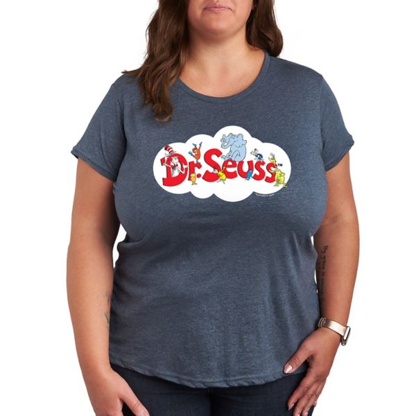 

Плюс футболка с графическим логотипом Dr. Seuss Cloud Licensed Character, синий