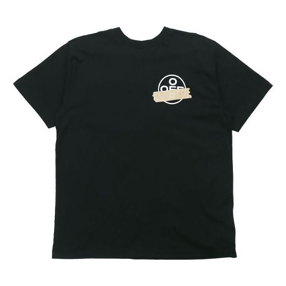

Футболка Off-White Tape Arrows Short Sleeve Over T-Shirt 'Black', черный